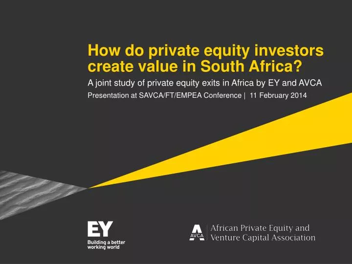 how do private equity investors create value in south africa