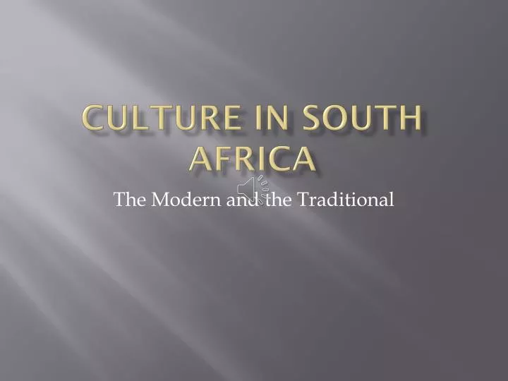 culture in south africa