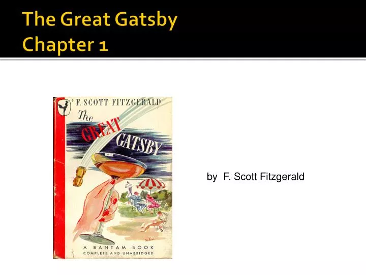 the great gatsby chapter 1