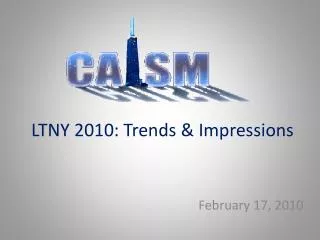 LTNY 2010: Trends &amp; Impressions