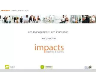 eco-management : eco-innovation best practice