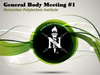 General Body Meeting #1