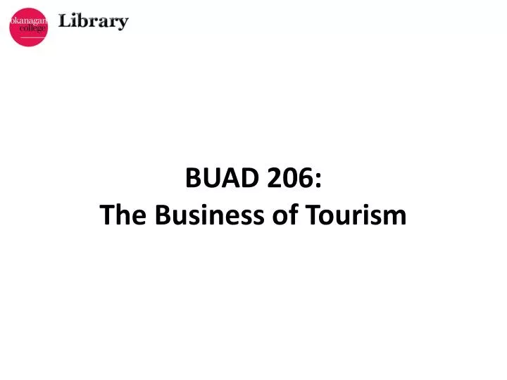 buad 206 the business of tourism