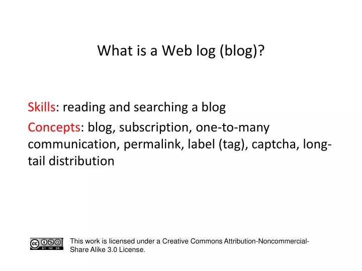 what is a web log blog