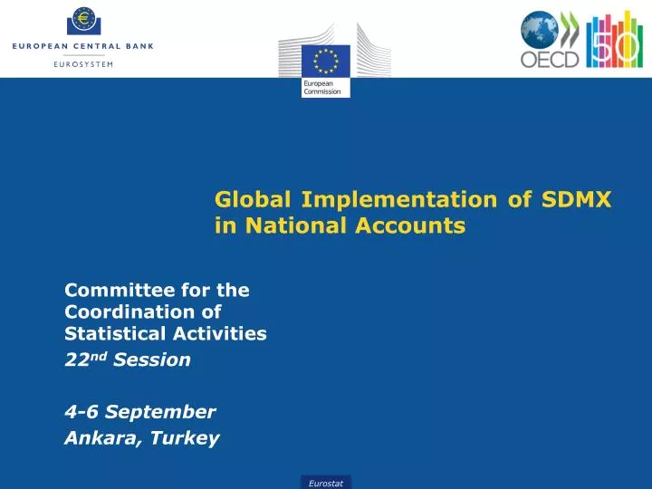 global implementation of sdmx in national accounts