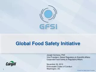 PPT - Global Food Education And Food Safety PowerPoint Presentation ...