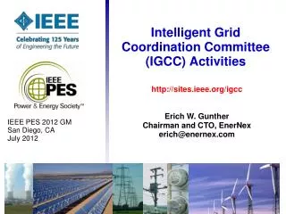 Intelligent Grid Coordination Committee (IGCC) Activities