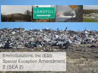 EnviroSolutions , Inc (ESI) Special Exception Amendment 2 (SEA 2)