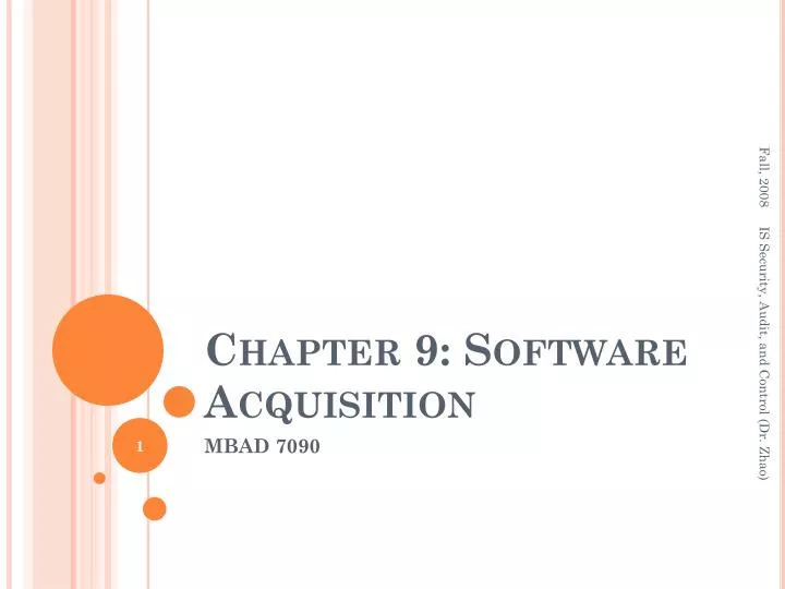 chapter 9 software acquisition