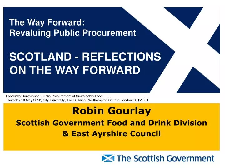 robin gourlay scottish government food and drink division east ayrshire council