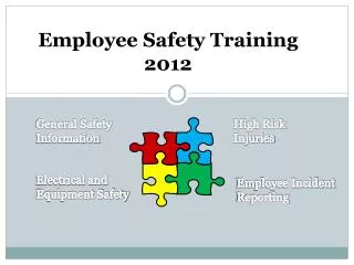 Employee Safety Training 2012
