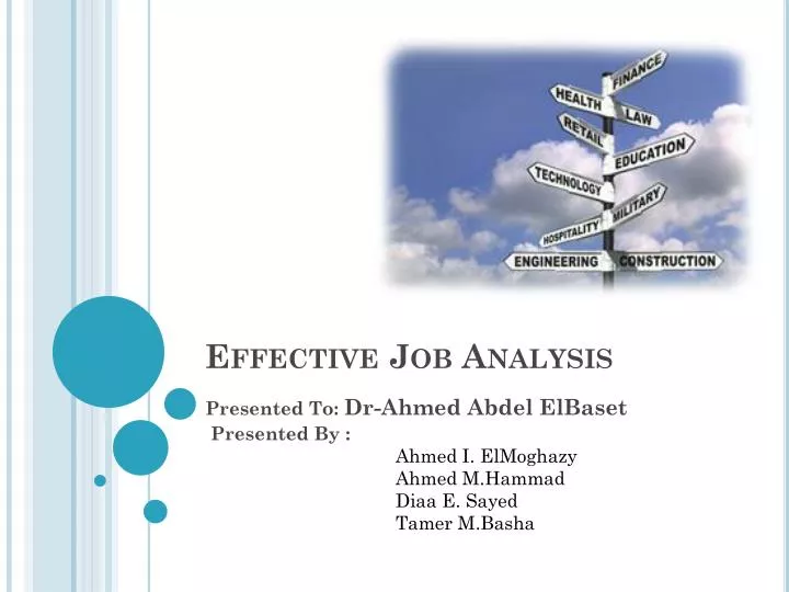 effective job analysis