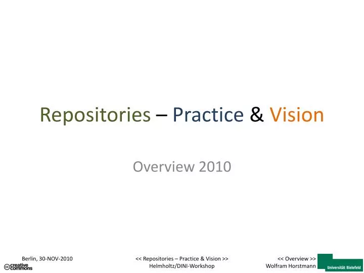 repositories practice vision