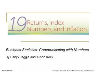 Business Statistics: Communicating with Numbers By Sanjiv Jaggia and Alison Kelly