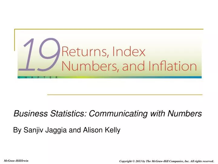 business statistics communicating with numbers by sanjiv jaggia and alison kelly