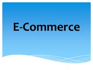 e commerce