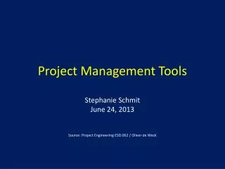 Project Management Tools