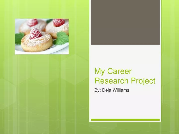 my career research project