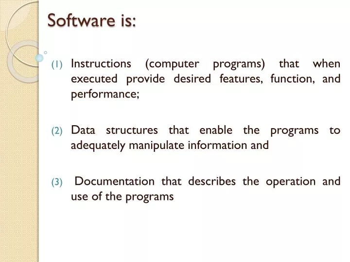 software is