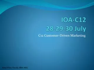 IOA-C12 28-29-30 July