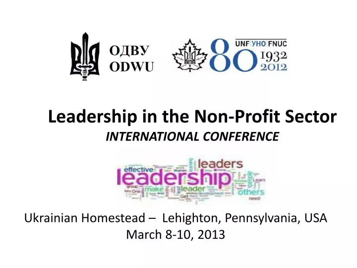 leadership in the non profit sector international conference