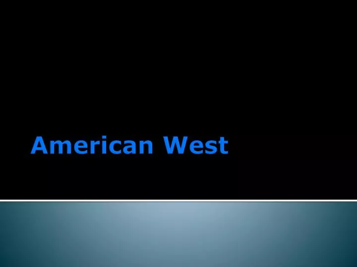 american west