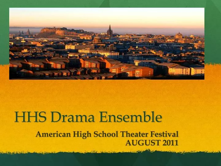 hhs drama ensemble