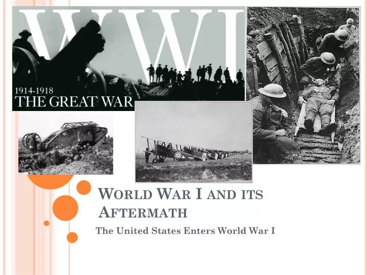 world war i and its aftermath