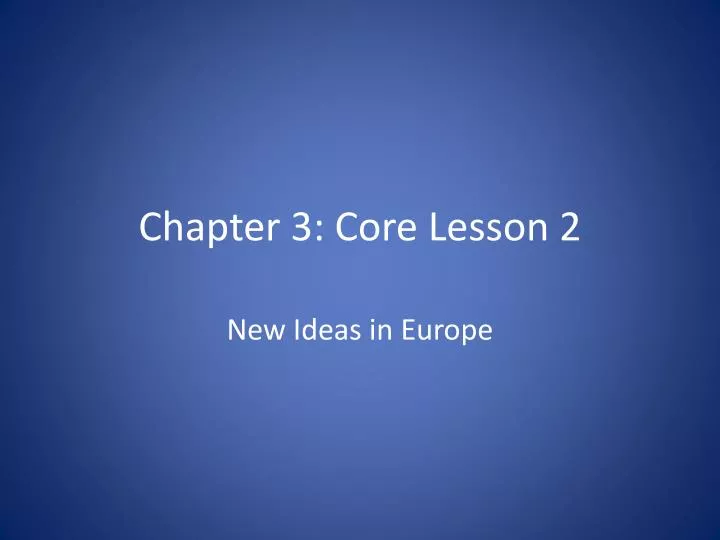 chapter 3 core lesson 2