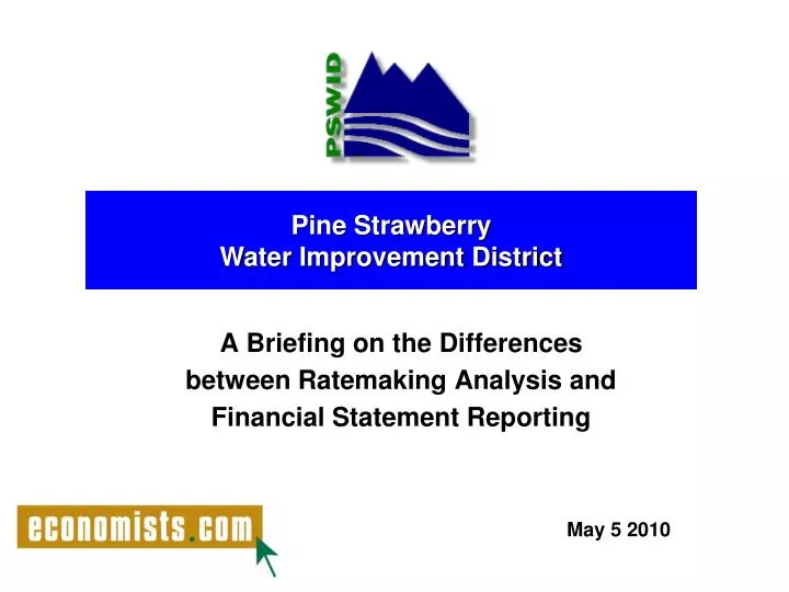 a briefing on the differences between ratemaking analysis and financial statement reporting