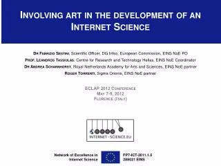Involving art in the development of an Internet Science