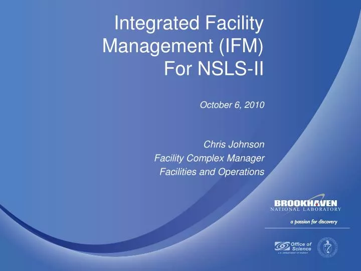 integrated facility management ifm for nsls ii