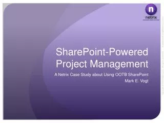 SharePoint-Powered Project Management