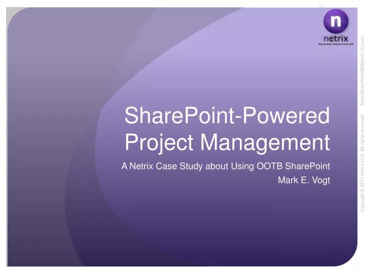 sharepoint powered project management