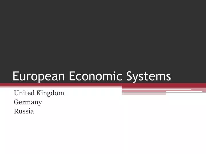 european economic systems