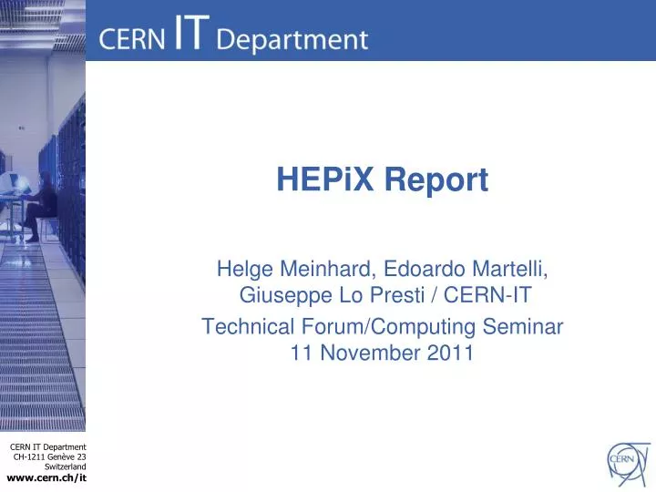 hepix report