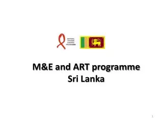 M&amp;E and ART programme Sri Lanka