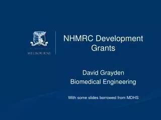 NHMRC Development Grants