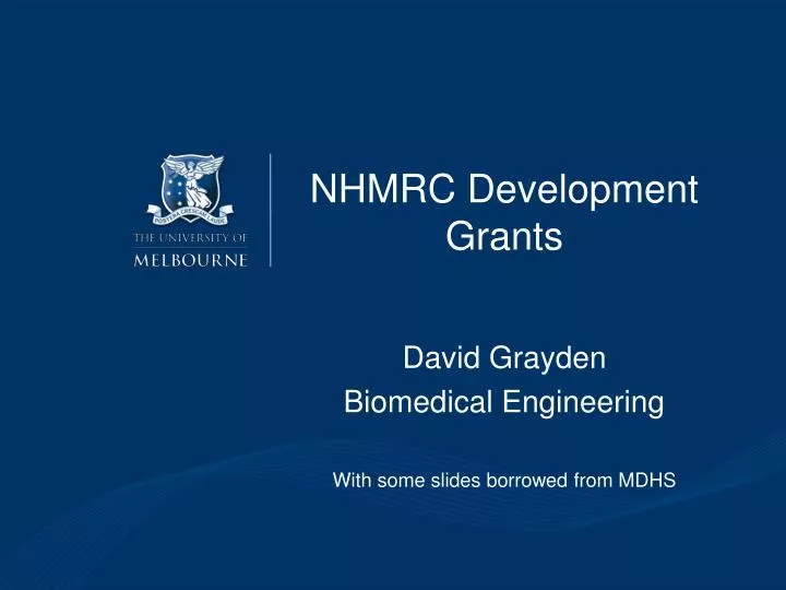 nhmrc development grants