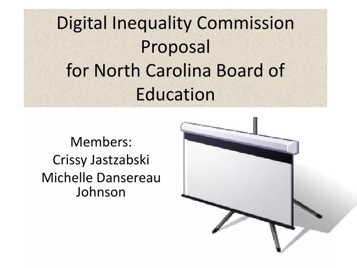 digital inequality commission proposal for north carolina board of education