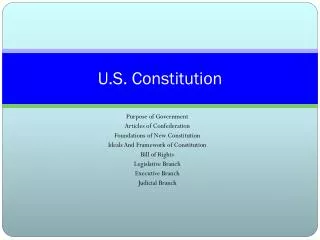 U.S. Constitution