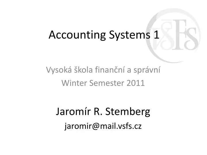 accounting systems 1