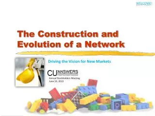 The Construction and Evolution of a Network