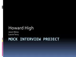 Mock Interview Project