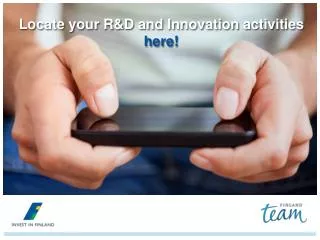 L ocate your R&amp;D and Innovation activities here!