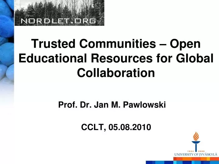 trusted communities open educational resources for global collaboration