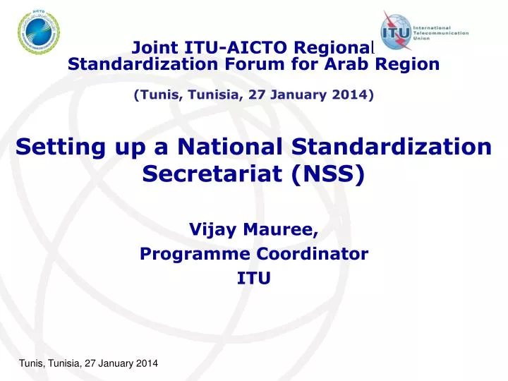 setting up a national standardization secretariat nss