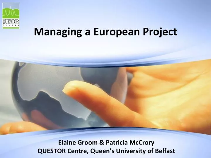 managing a european project