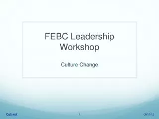 FEBC Leadership Workshop
