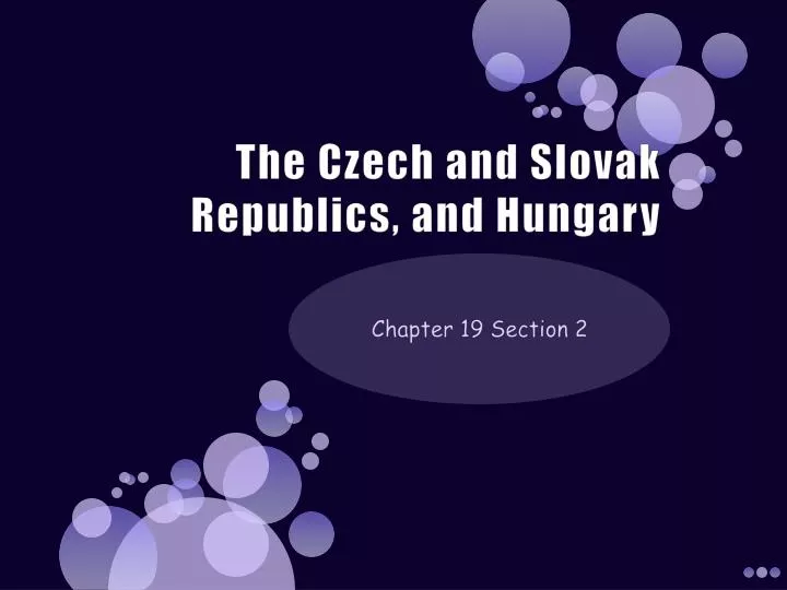 the czech and slovak republics and hungary